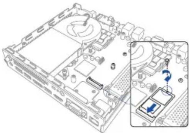ASUS Mini PC PB60V - Sådan installeres en 2242 M.2 SSD-disk - 1