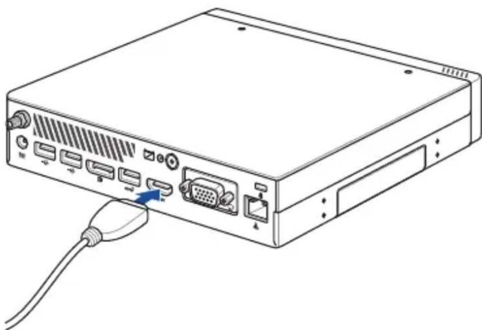 ASUS Mini PC PB60V - Sådan slutter du en skærm til din Mini PC: - 3