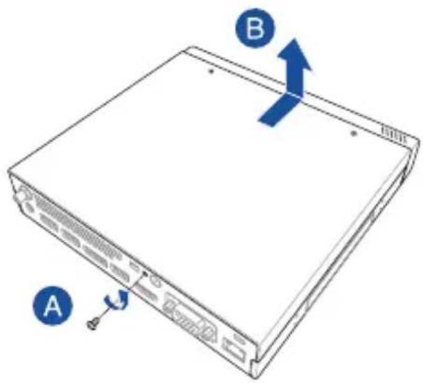 ASUS Mini PC PB60V - Sådan tages topdækslet af - 1