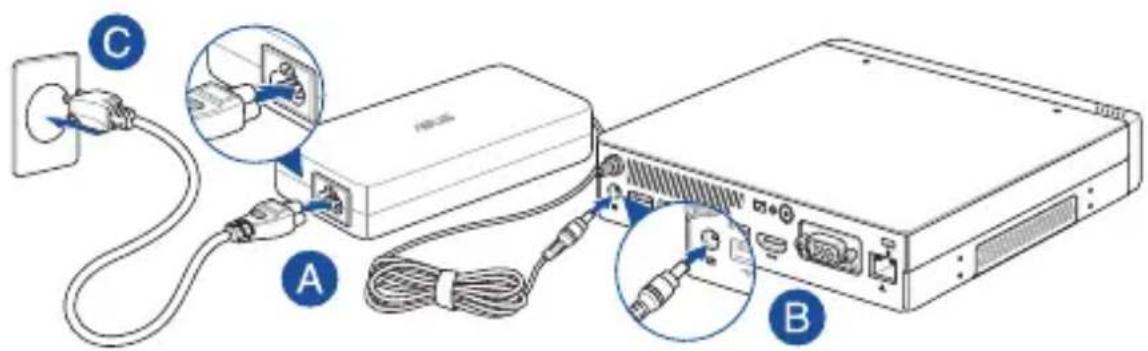ASUS Mini PC PB60V - Sådan monteres mini-pc'en og grafikmodulet på stativet: - 2