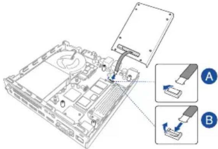 ASUS Mini PC PB60V - Installation af 2,5" HDD eller SSD - 3