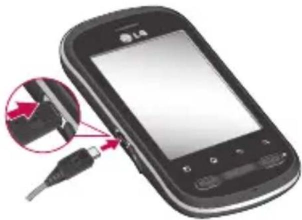 LG Optimus Me P350 - Sätta i SIM-kortet och batteriet - 5