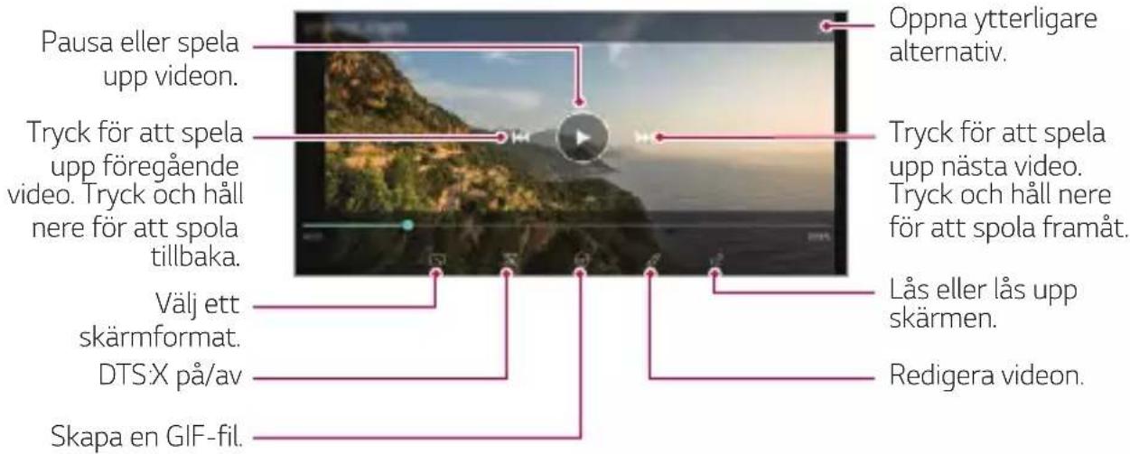 LG G8 ThinQ - Spela upp en video - 1