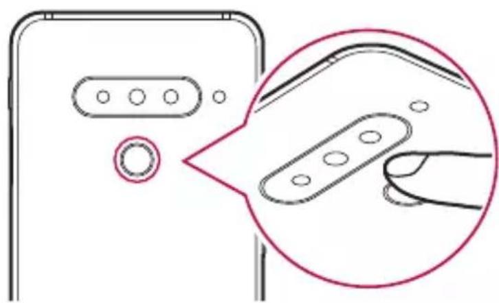 LG G8 ThinQ - Klicka på ○> Inställningar > Låsskärm & Säkerhet > Fingeravtryck. - 3