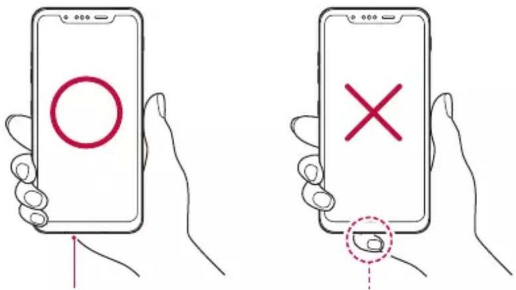 LG G8 ThinQ - - Fingeravtryckssensor - 2