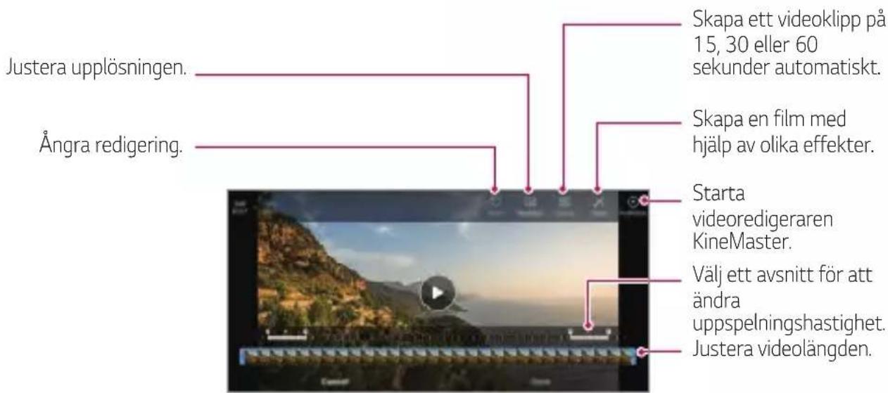 LG G8 ThinQ - Redigera videor - 1