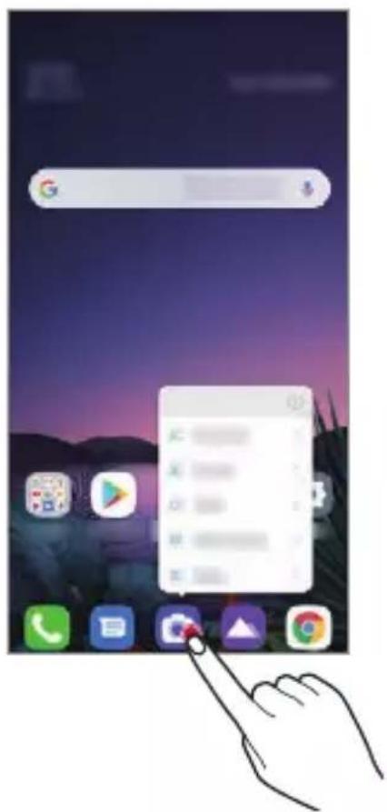 LG G8 ThinQ - Genvägar för program - 1