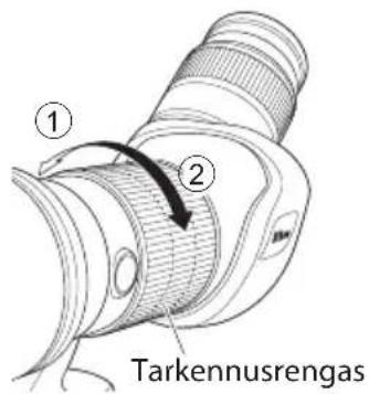 ① ② Tarkennusrengas