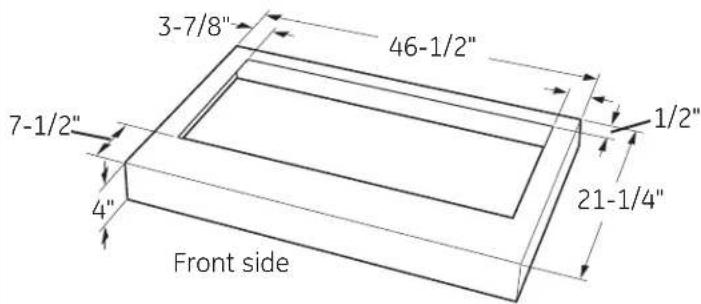 3-7/8" 46-1/2" 7-1/2" 4" 21-1/4" Front side