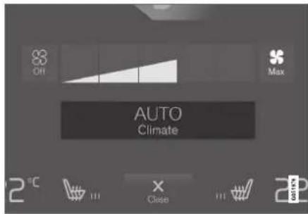 VOLVO XC40 (2017) - Aktivere automatisk klimaregulering ^10 - 1