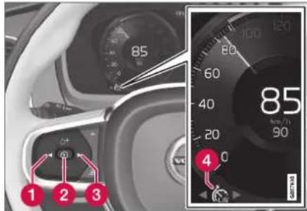 VOLVO XC40 (2017) - Slå fartbegrænseren fra - 1