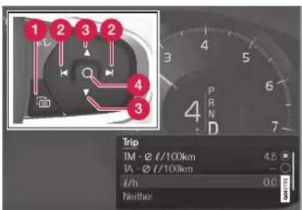 VOLVO XC40 (2017) - Vise kørselsdata på førerdisplayet - 1