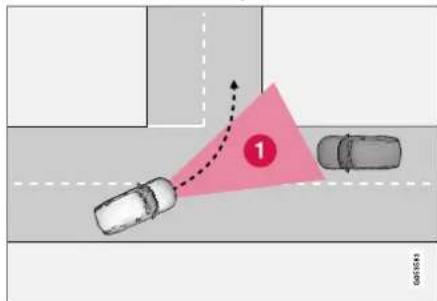 VOLVO XC40 (2017) - Begrænsninger for City Safety i krydsende trafik - 1