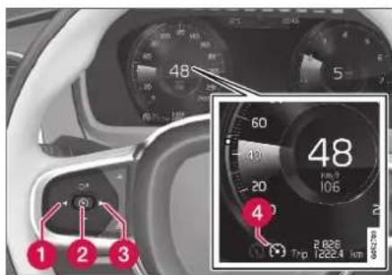 VOLVO XC40 (2017) - Aktivere og starte Fartpiloten - 1