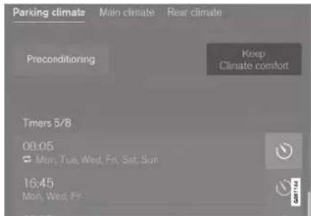 VOLVO XC40 (2017) - Starte og afslutte klimakomfort ved parkering\* - 1