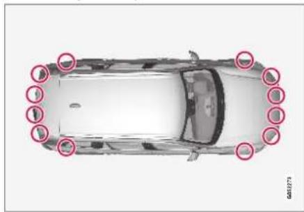 VOLVO XC40 (2017) - Anbefalet vedligeholdelse af parkeringshjælp - 1