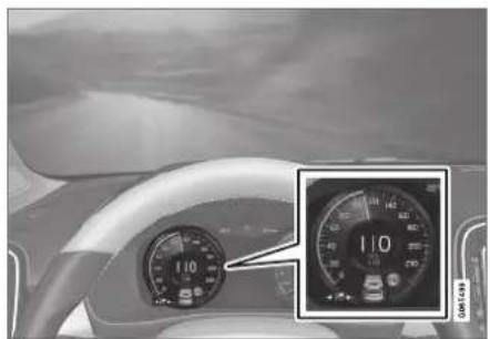 VOLVO XC40 (2017) - Symboler og meddelelser for adaptiv fartpilot - 1