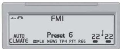 FMI AUTO Preset 6 22°22 CLIMATE OOPLII NEWS TP-4 PTY REG