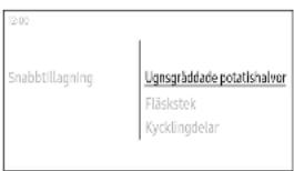 200 Snabbtilagning Ugnsgräddade potatls/halvor Fläskstek Kycklingdelar
