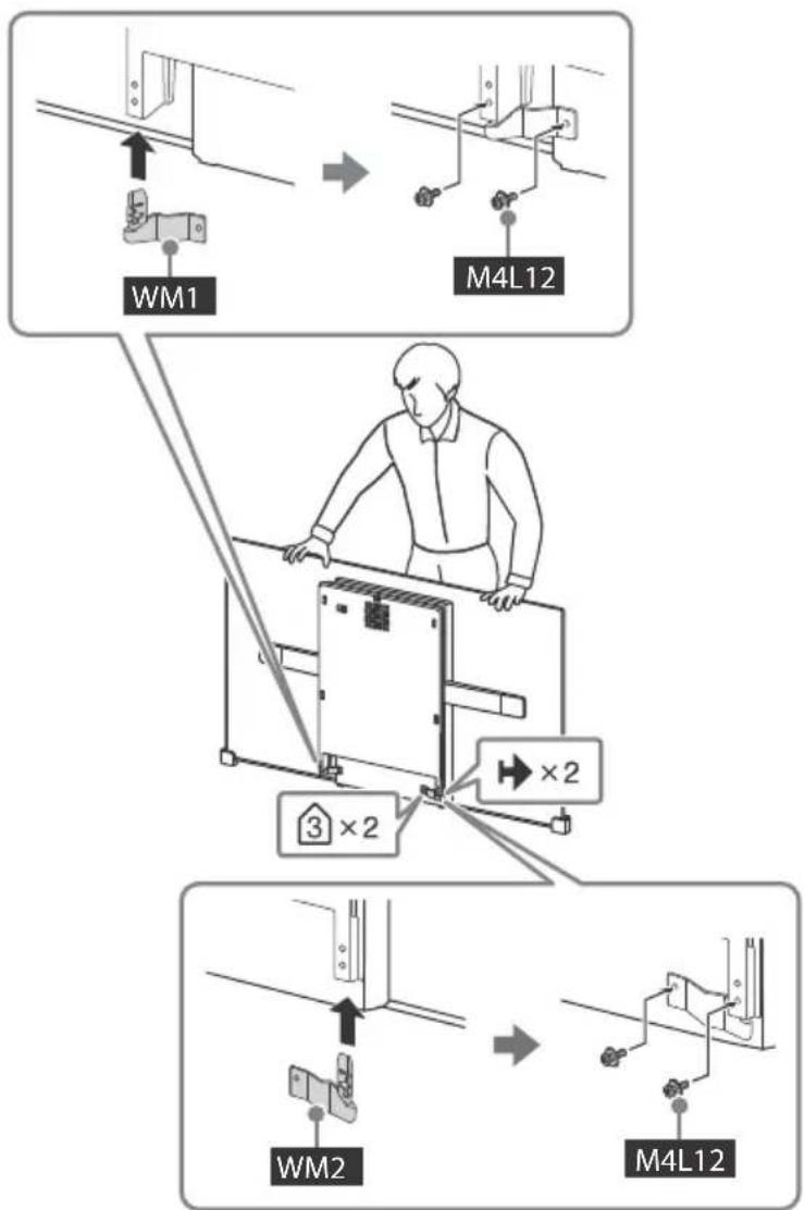SONY KD55AF8BU - A TV falra szerelése asztali állványról - 6
