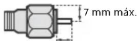 SONY KD55AF8BU - Recomendación sobre el conector de tipo F - 1