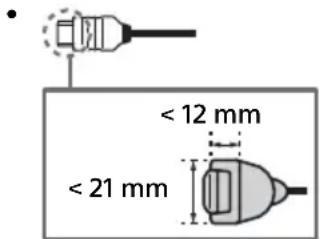 < 12 mm < 21 mm