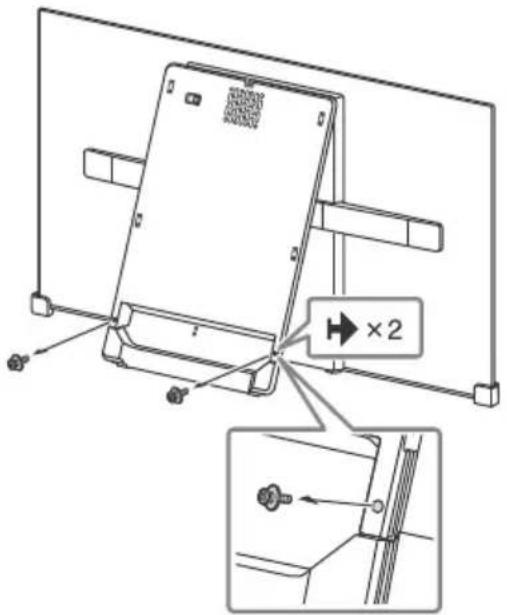 SONY KD55AF8BU - Nehmen Sie die mittlere Abdeckung ab. - 2