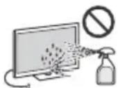 SONY KD55AF8BU - Schermoppervlak/kast van het televisietoestel behandelen en reinigen - 1