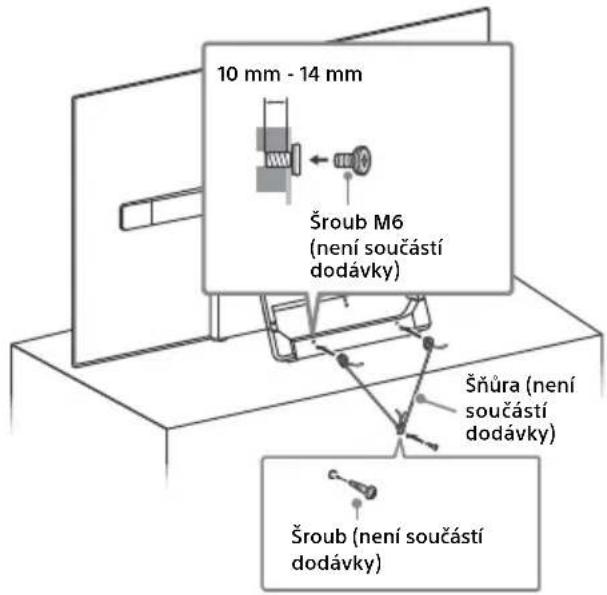 SONY KD55AF8BU - Upevněte TV ke stojanu TV. - 1
