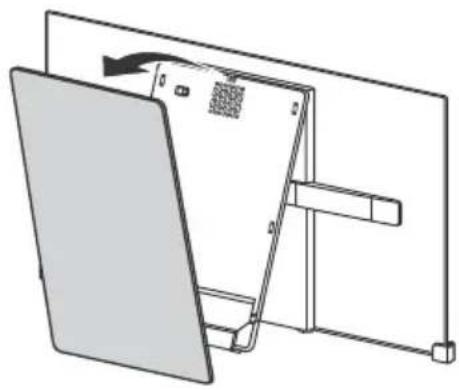 SONY KD55AF8BU - Retirez le couvercle central. - 1