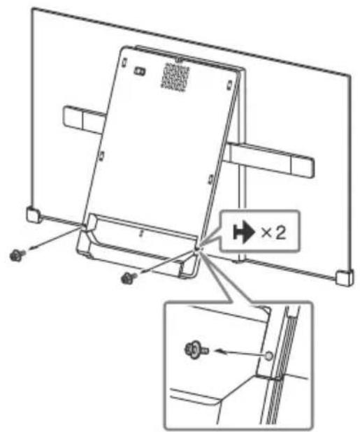 SONY KD55AF8BU - Odstraňte středový kryt. - 2