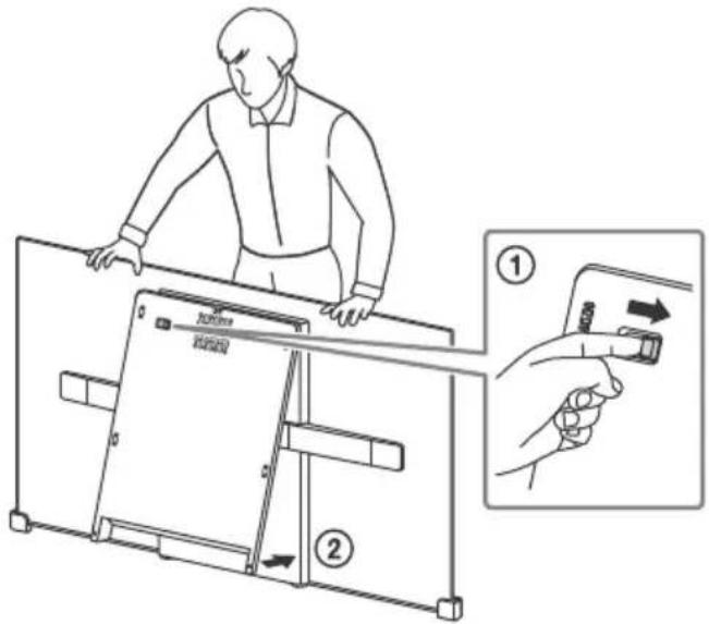 SONY KD55AF8BU - Stand tabanını ayırın. - 2