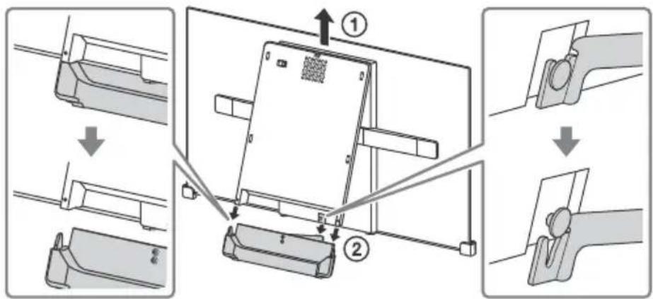 SONY KD55AF8BU - Nehmen Sie die mittlere Abdeckung ab. - 3