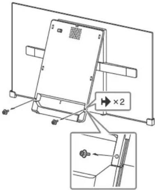 SONY KD55AF8BU - Rimuovere le viti. - 1