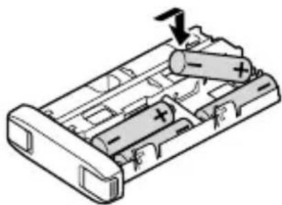 SONY FA-EBA1 - Einsetzen der Batterien - 2