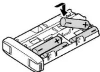 SONY FA-EBA1 - Plaatsen van de batterijen - 2