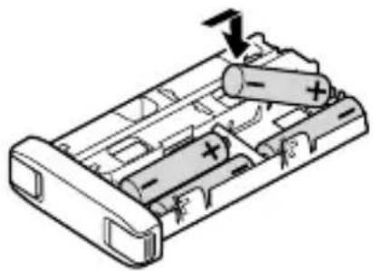 SONY FA-EBA1 - Inserción de las pilas/baterías - 2