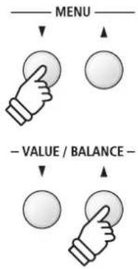 MENU - VALUE / BALANCE -