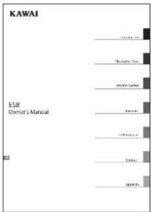 KAWAI ES8 Owner's Manual