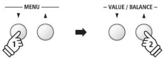 KAWAI ES8 - Adjusting the Metronome settings (tempo/beat/volume) - 2