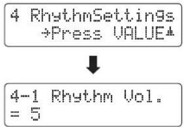 KAWAI ES8 - ■ Selecting and adjusting the Rhythm Section settings - 2