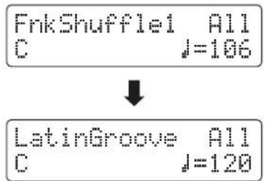KAWAI ES8 - ■ Selecting the Rhythm Section style - 1