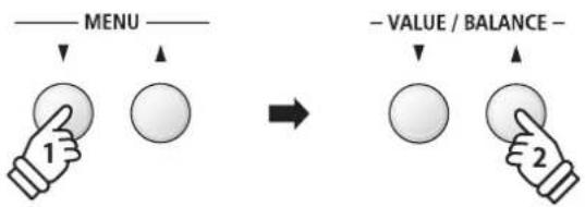KAWAI ES8 - ■ Adjusting playback settings ( playback menu) - 1
