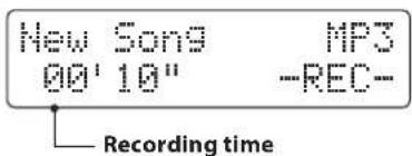 New Song 00' 10" Recording time MP3 -REC-