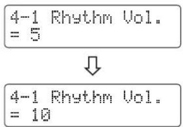 KAWAI ES8 - ■ Selecting and adjusting the Rhythm Section settings - 3