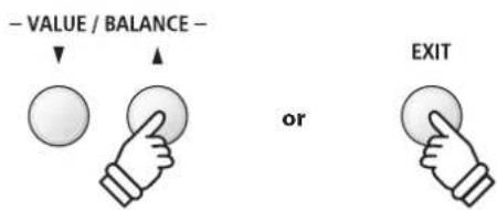 - VALUE / BALANCE - OR EXIT