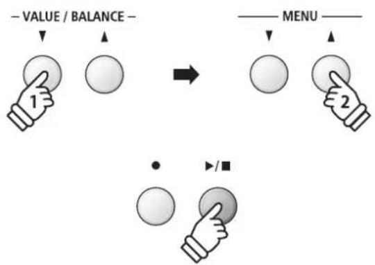 KAWAI ES8 - Selecting and playing an audio file - 1