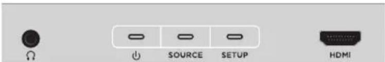 Ω ↓ SOURCE SETUP HDMI