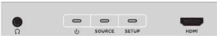 Ω ↓ SOURCE SETUP HDMI