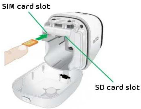 SIM card slot SD card slot